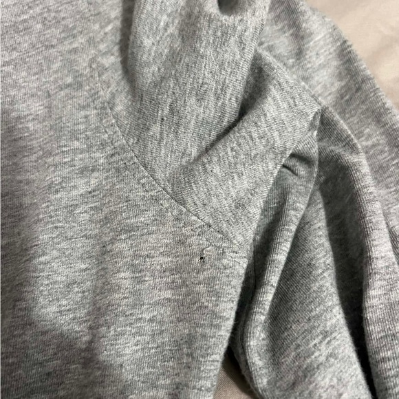 Athleta Women's Cozy Up Organic Cotton Grey Snap Button Front Dress Grey Size M - Picture 8 of 8
